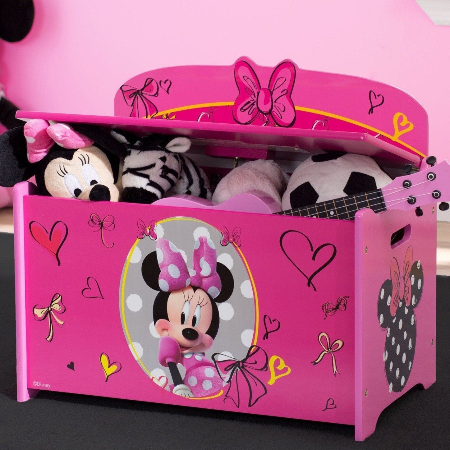 Disney Minnie Mouse Deluxe Toy Box | Delta Children