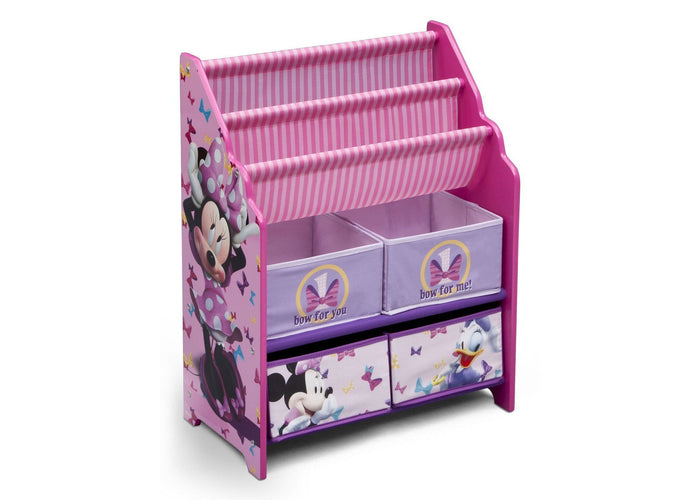 Delta Children Minnie Mouse Book & Toy Organizer, Right View  3-Minnie Mouse Book & Toy Organizer