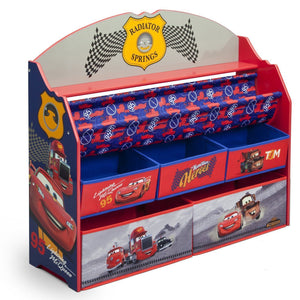 Delta Children Cars Deluxe Book & Toy Organizer Right Side View a1a Cars Heroes (1010) 1