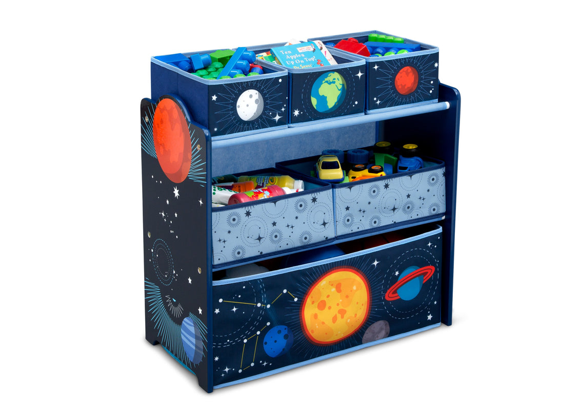 Delta Children Space Adventures 1223 Design and Store Toy Organizer, Right Silo View