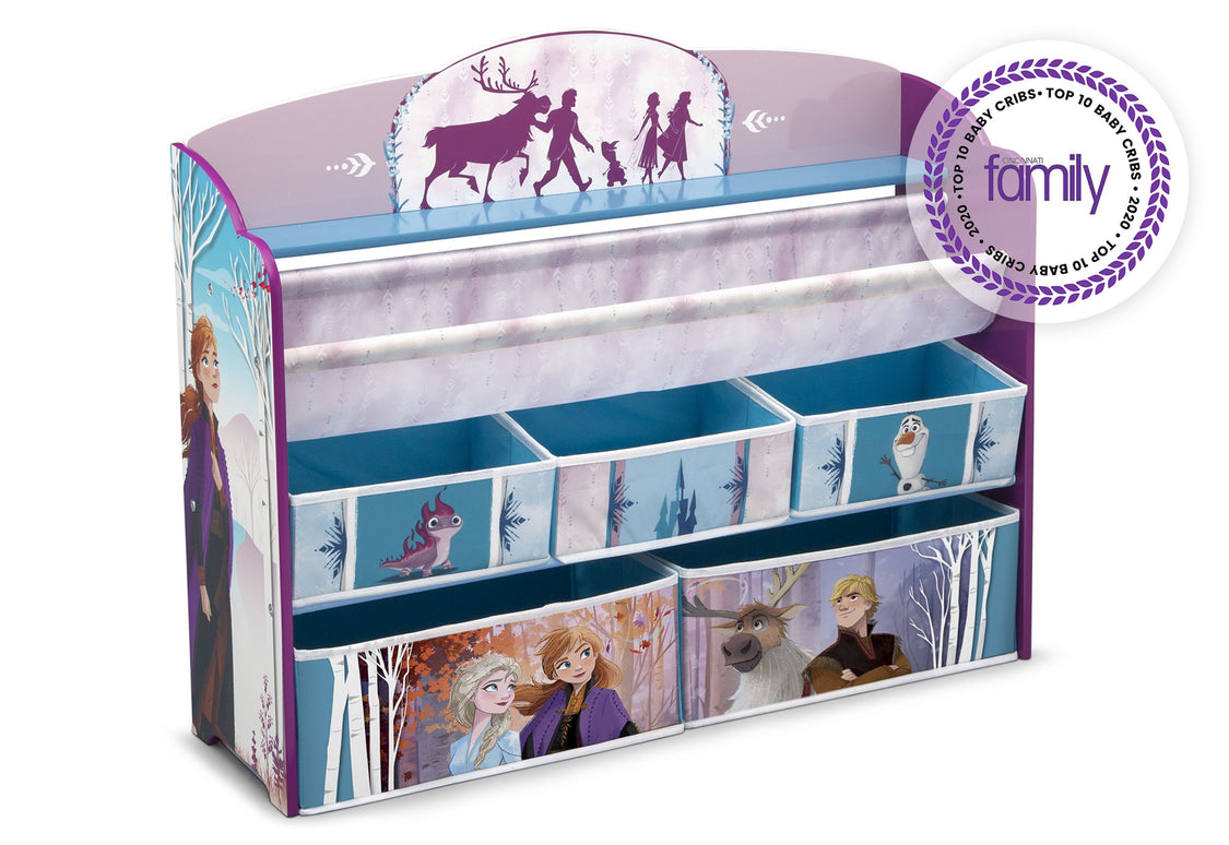 Delta Children Frozen 2 (1097) Deluxe Toy and Book Organizer