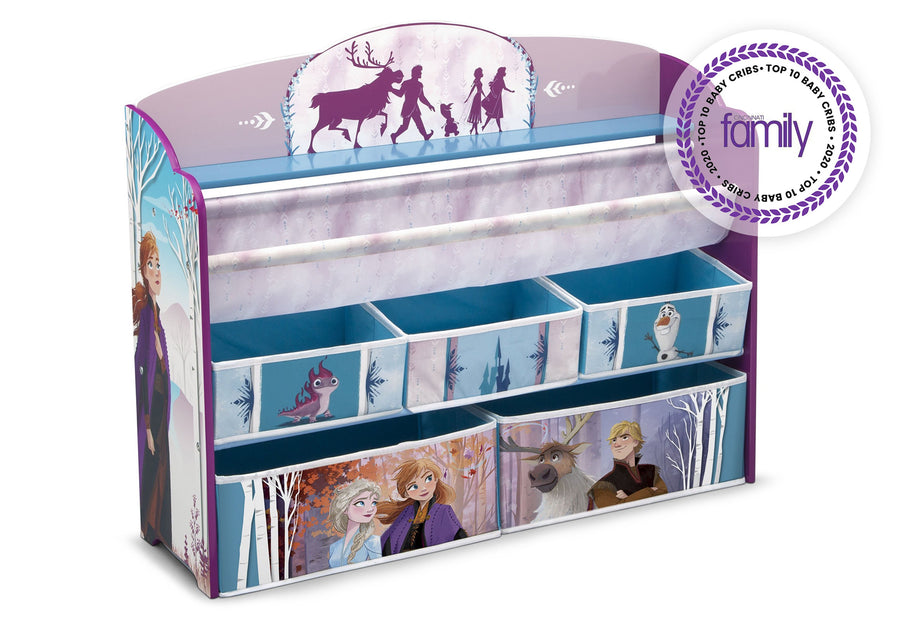 Delta Children Frozen 2 (1097) Deluxe Toy and Book Organizer 7-Frozen II Deluxe Toy and Book Organizer