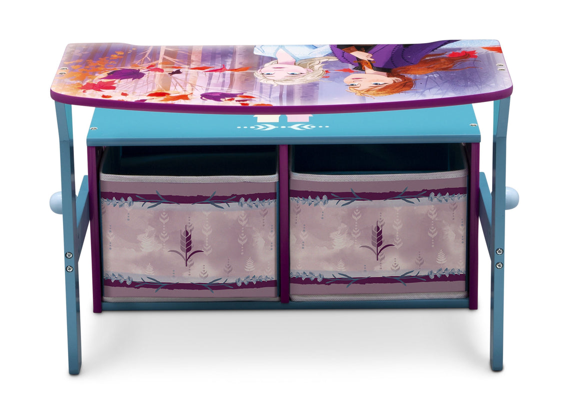Delta Children Frozen 2 1097 Convertible Activity Bench, Front Silo Desk View
