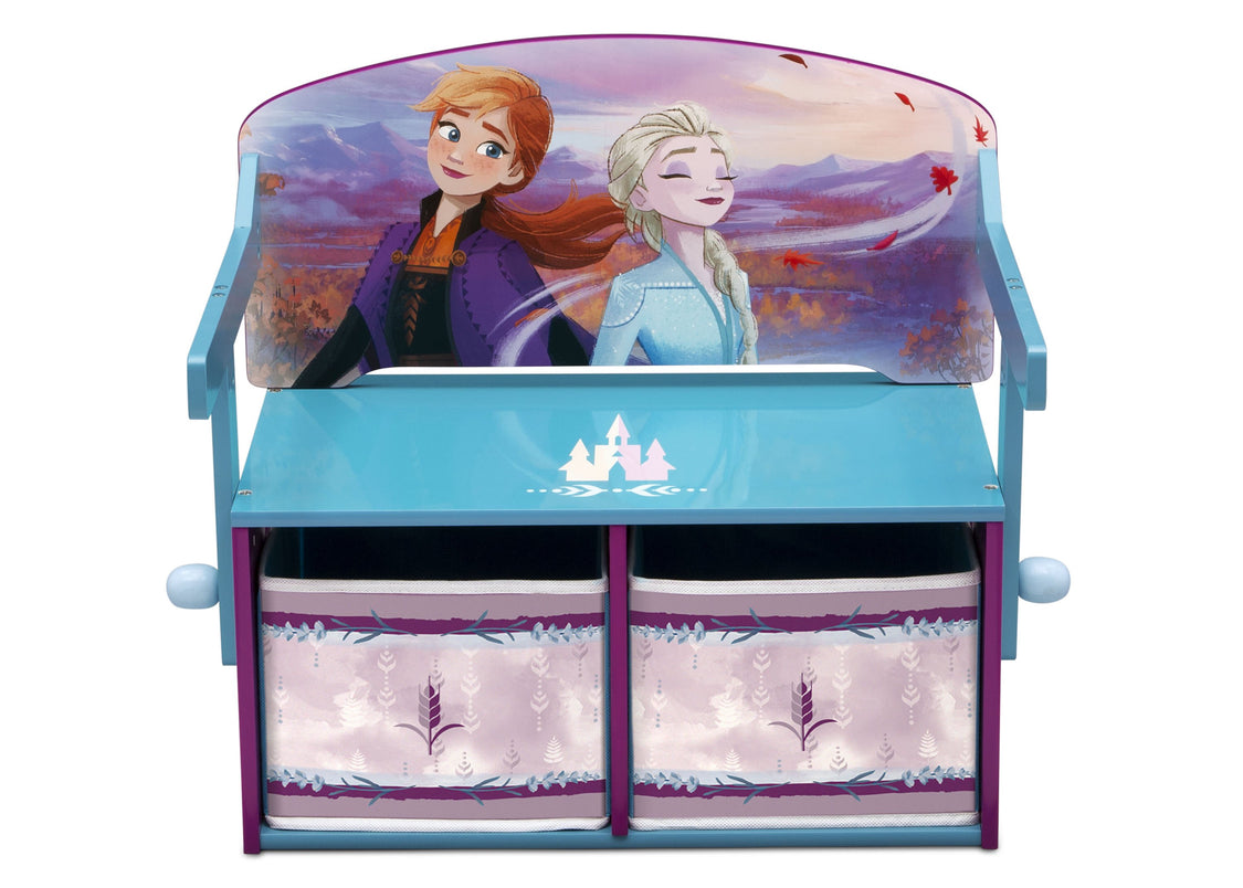 Delta Children Frozen 2 (1097) Convertible Activity Bench, Front Silo Bench View