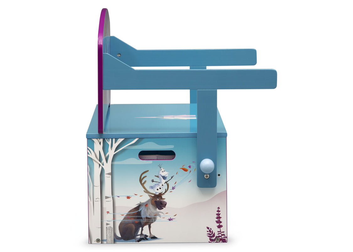 Delta Children Frozen 2 (1097) Convertible Activity Bench, Sven Side Silo View