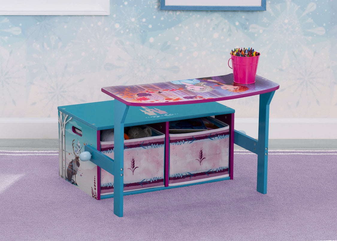 Delta Children Frozen 2 (1097) Convertible Activity Bench, Hangtag View