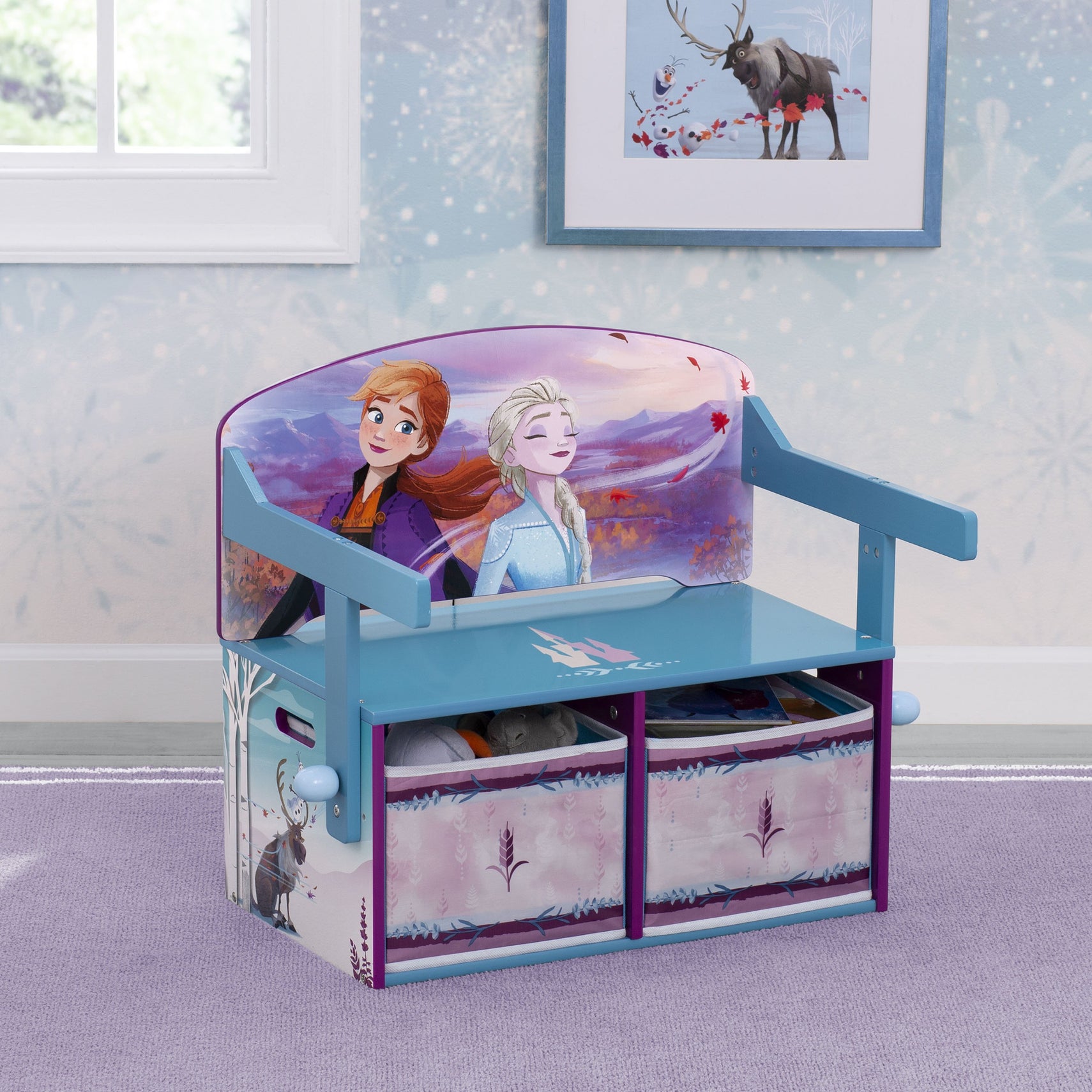Delta Children Frozen 2 (1097) Convertible Activity Bench