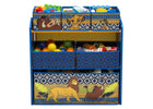 Delta Children The Lion King (1079) 6-Bin Design & Store Toy Storage Organizer, Front Silo View 1-The Lion King 6-Bin Design & Store Toy Storage Organizer