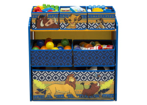 Delta Children The Lion King (1079) 6-Bin Design & Store Toy Storage Organizer, Front Silo View 1
