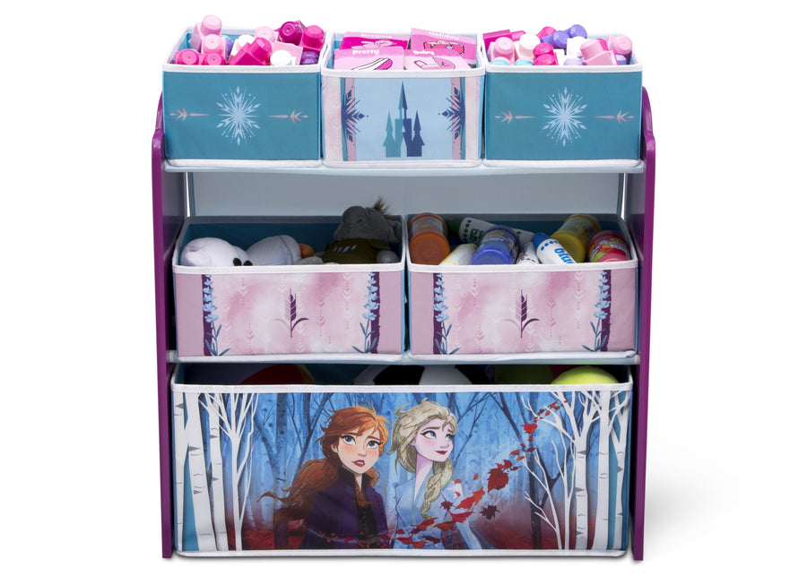Frozen II Design and Store 6 Bin Toy Organizer 2-Frozen II Design and Store 6 Bin Toy Organizer