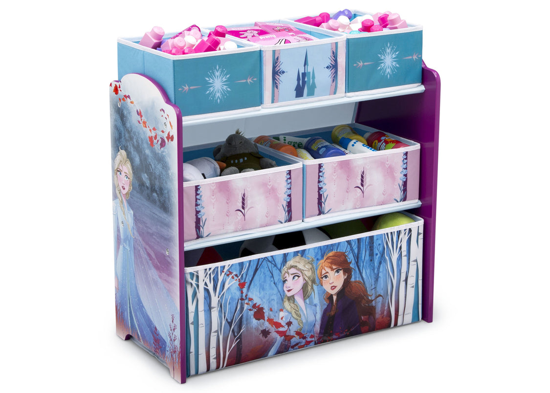 Delta Children Frozen 2 (1097) Design and Store 6 Bin Toy Organizer, Right Silo View