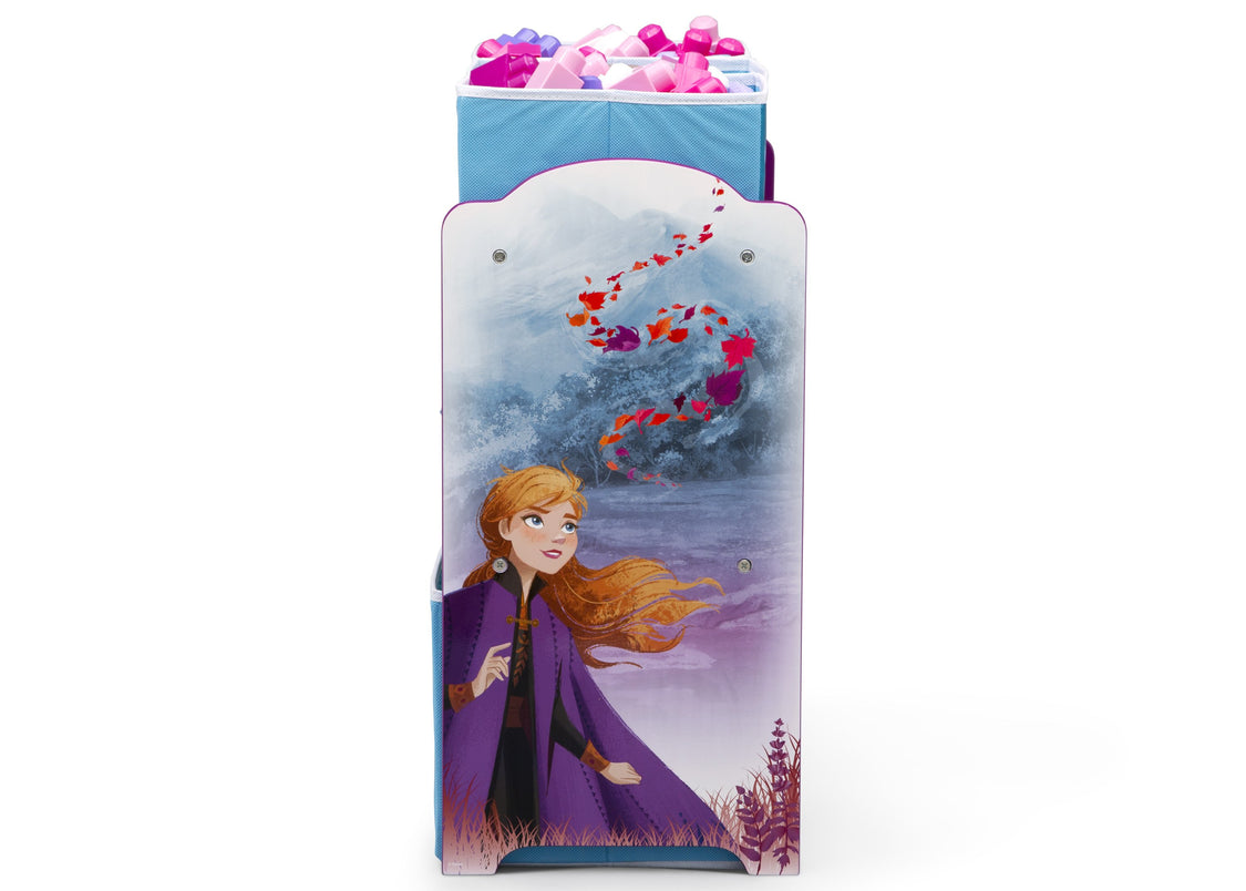 Delta Children Frozen 2 (1097) Design and Store 6 Bin Toy Organizer, Anna Side View