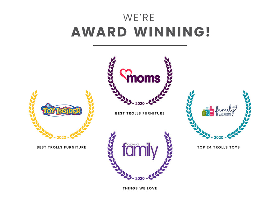 Delta Children Trolls World Tour 1177 Design and Store 6 Bin Toy Organizer 9-Trolls World Tour Design and Store 6 Bin Toy Organizer