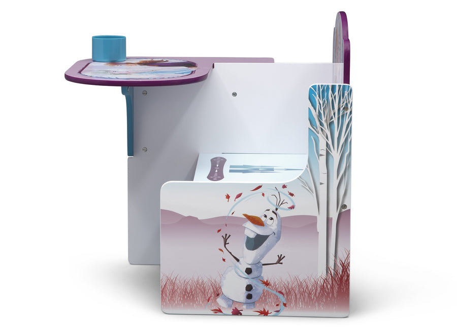 Delta Children Frozen 2 (1097) Chair Desk with Storage Bin, Olaf Side View 4-Frozen II Chair Desk with Storage Bin