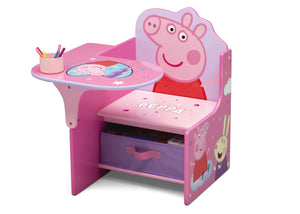 A plastic Peppa Pig toy play house standing on a table Stock Photo