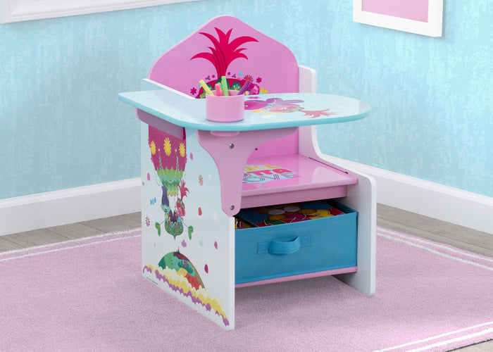 Delta Children Trolls World Tour (1177) Chair Desk with Storage Bin, Hangtag View 2-Trolls World Tour Chair Desk with Storage Bin