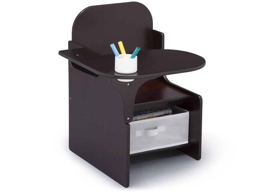 Delta Children MySize Chair Desk Dark Chocolate (207) Right Silo View 13-MySize Chair Desk