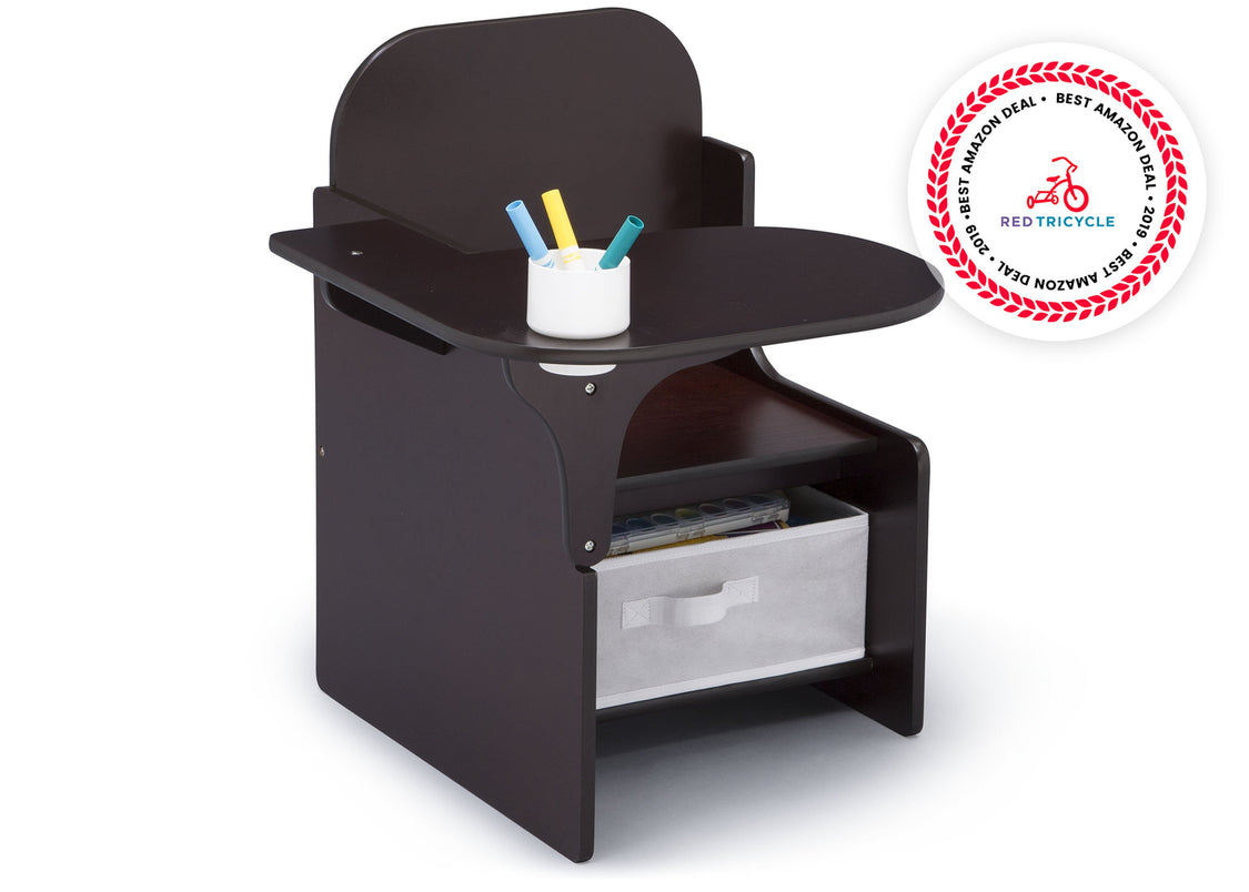 Delta Children MySize Chair Desk Dark Chocolate 207 Right Silo View
