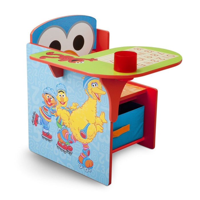 Delta Children Style-1 (999) Sesame Street Chair Desk with Storage Bin Right Side View a1a 2-Sesame Street Chair Desk with Storage Bin