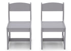 MySize Wood Kids Chairs for Playroom Grey (026) 2-MySize Wood Kids Chairs for Playroom (Pack of 2)