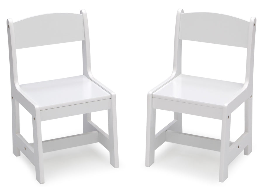 MySize Wood Kids Chairs for Playroom Bianca White (130) 8-MySize Wood Kids Chairs for Playroom (Pack of 2)