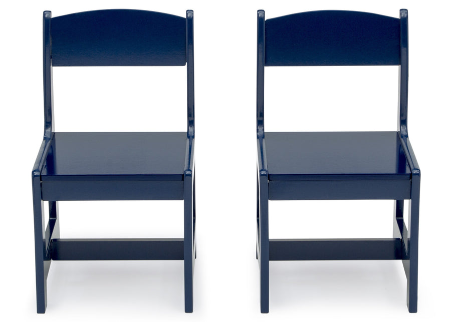 MySize Wood Kids Chairs for Playroom Blue (295C) 10-MySize Wood Kids Chairs for Playroom (Pack of 2)