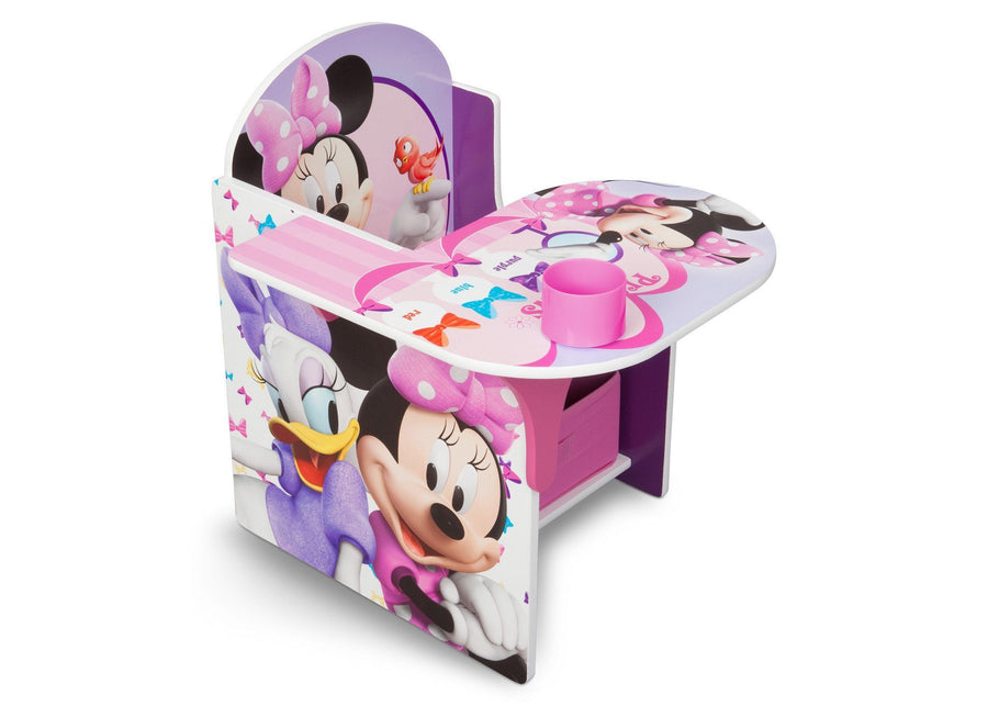 Delta Children Minnie Mouse Chair Desk with Storage Bin Right Side View a1a Minnie Mouse (1058) 1-Minnie Mouse Chair Desk with Storage Bin