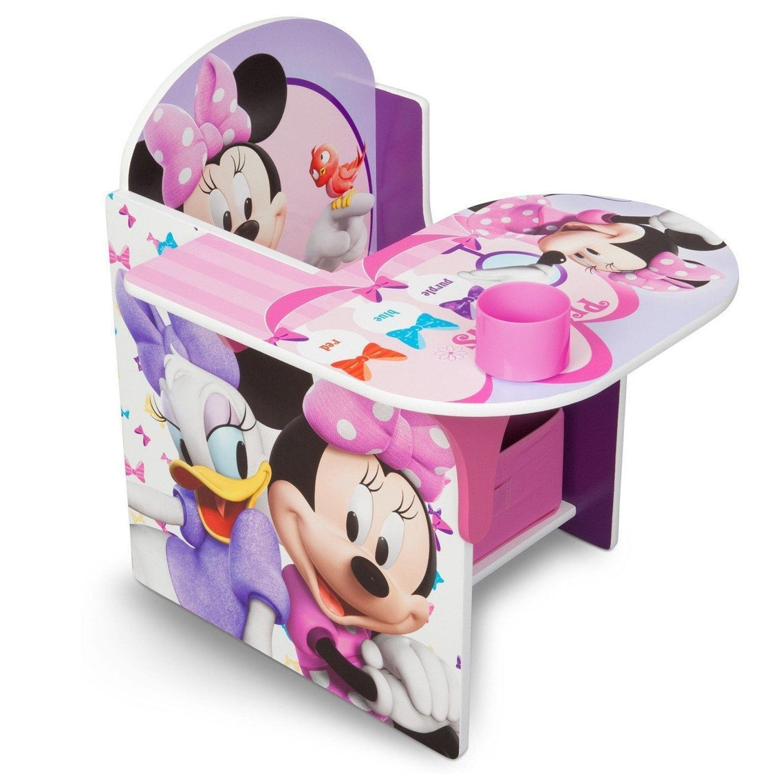Delta Children Minnie Mouse Chair Desk with Storage Bin
