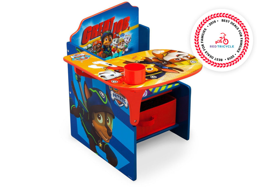 Delta Children PAW Patrol Chair Desk with Storage Bin, Right View a1a Paw Patrol 1121 1-PAW Patrol Chair Desk with Storage Bin