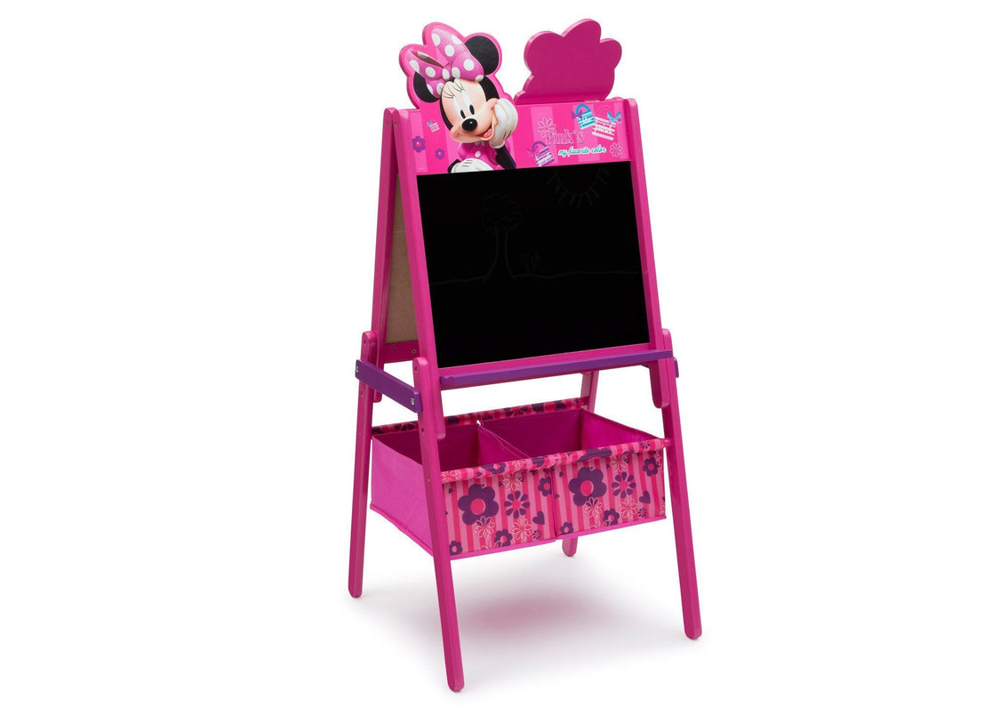 Delta Children Minnie Mouse Activity Easel with Storage, Chalkboard Surface View Minnie Mouse (1058)