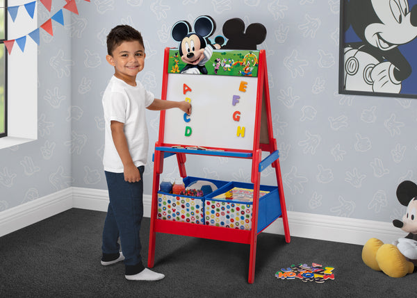 Disney mickey mouse wood kids storage table and chairs set by delta children sale