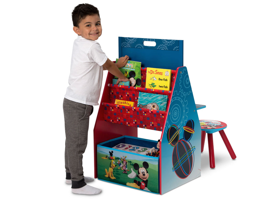 Mickey Mouse Clubhouse (R1051) 4-Mickey Mouse Activity Center - Easel Desk with Stool & Toy Organizer