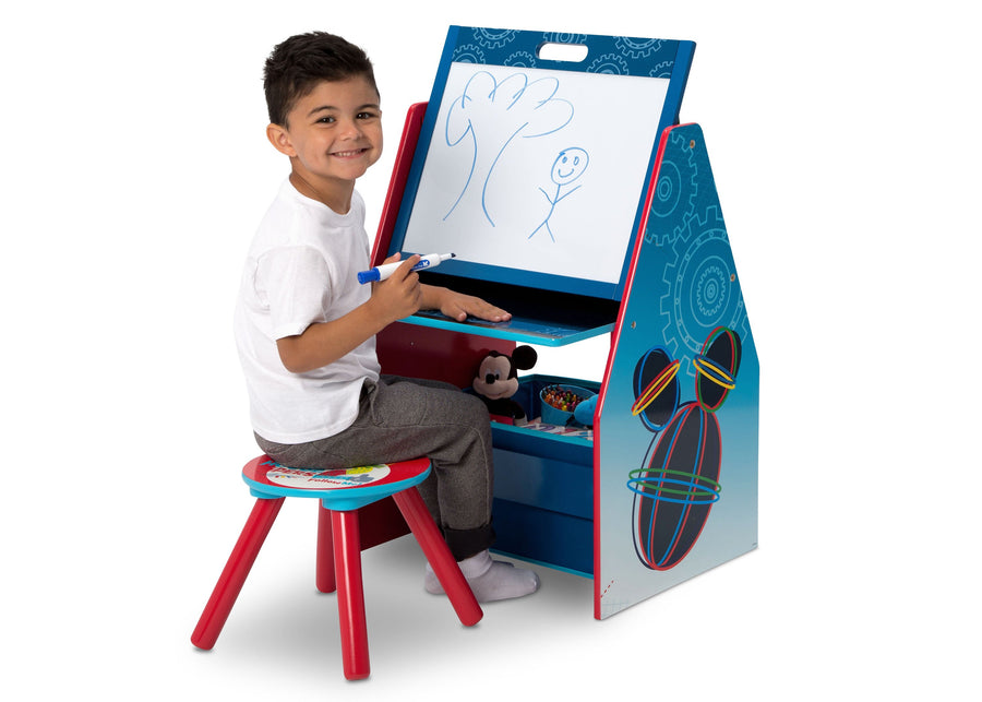 Mickey Mouse Clubhouse (R1051) 3-Mickey Mouse Activity Center - Easel Desk with Stool & Toy Organizer
