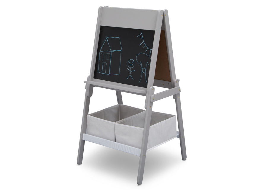 Delta Children Grey (026) MySize Double-Sided Storage Easel 6-MySize Double-Sided Storage Easel