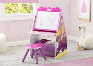 delta children's art easel Princess Activity Center - Easel Desk with Stool &