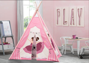 Delta Children Ballerina (999) Teepee Play Tent for Kids, Hangtag View 0