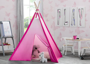 Delta Children Pink Ombre (999) Teepee Play Tent for Kids, Hangtag View 48