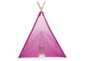 Delta Children Pink Ombre (999) Teepee Play Tent for Kids, Front Silo View 17