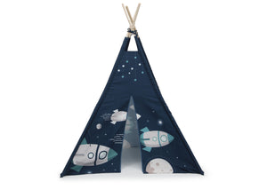 Delta Children Outer Space Adventures (999) Teepee Play Tent for Kids, Front Silo View 22