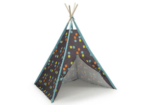 Delta Children Geometric Squares (999) Teepee Play Tent for Kids, Right Silo View 33