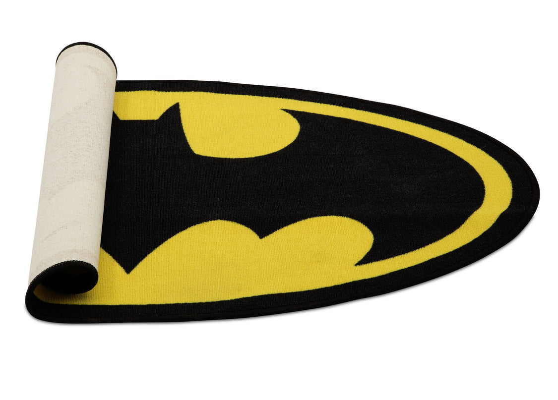  Delta Children Batman (1200) Soft Area Rug with Non-Slip Backing (TR80048BT), Rolled, a3a