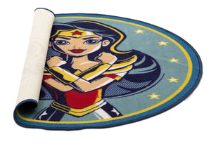 Delta Children Super Hero Girls (1205) Soft Area Rug with Non-Slip Backing (TR80122SG), Rolled, a3a 2
