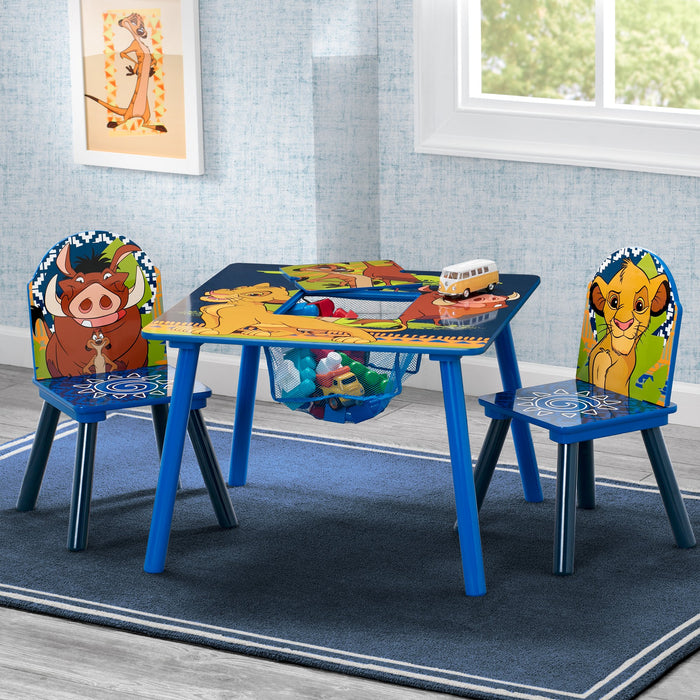 The Lion King (1079) 3-The Lion King Table and Chair Set with Storage