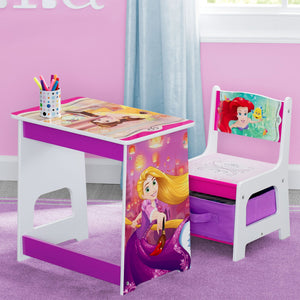 Delta Children Princess Kids Wood Desk and Chair Set, Hangtag View Disney Princess (1034) 2