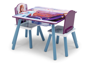 Delta Children Frozen 2 (1097) Table and Chair Set with Storage, Left Silo View 2
