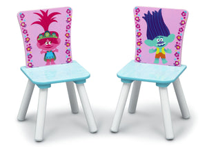 Delta Children Trolls World Tour (1177) Table and Chair Set with Storage, Chairs View 15