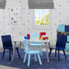 Grey (026) 1-Kids Table and Chair Set (4 Chairs Included)