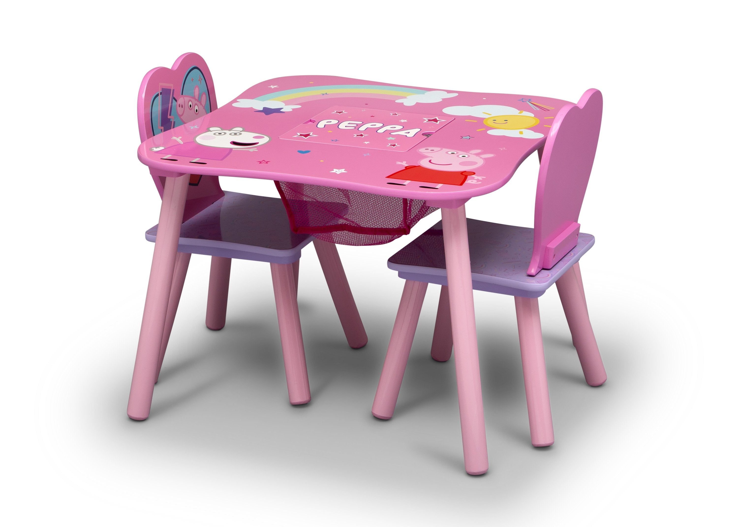 Peppa Pig Table and Chair Set with Storage - Delta Children