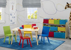 Natural and Primary Colors (1189) 13-Kids Table and Chair Set (4 Chairs Included)