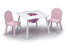 Light Pink and White (4003) 1-Finn Table and Chair Set